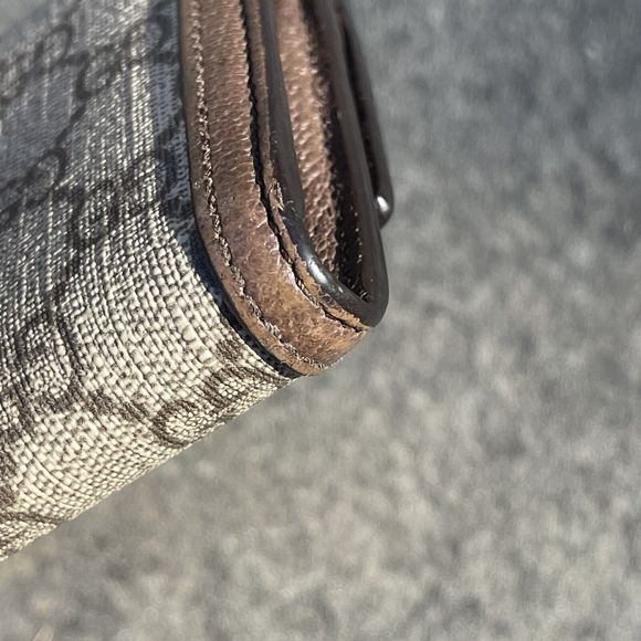 💖SOLD💖Gucci Long Continental Wallet Ophidia x GG Supreme Canvas Stripe - Picture 7 of 16